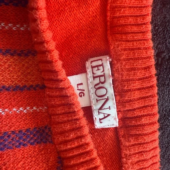 Classic Red Plaid Knit Sweater - Comfortable and Stylish - Picture 9 of 12